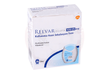 RELVAR ELLIPTA 100/25 MCG KULLANIMA HAZIR INHALASYON TOZU ,30 DOZ