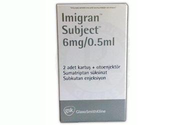 IMIGRAN SUBJECT 6MG/0,5ML 2 KARTUS + OTOENJEKTOR