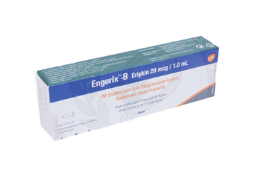 ENGERIX-B ERİŞKİN 20 MCG/ 1ML ENJEKSİYON İÇİN SÜSPANSİYON İÇEREN KULLANIMA HAZIR ENJEKTOR, 1 DOZ