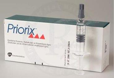PRIORIX 0.5 ML SC/IM ENJEKSIYON IÇIN LIYOFILIZE TOZ ÇÖZELTI IÇEREN FLAKON VE ÇÖZÜCÜ IÇEREN KULLANIMA HAZIR ENJEKTÖR, 1 DOZ