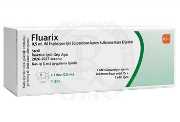 FLUARIX 0,5 ML I.M. ENJEKSIYON ICIN SUSPANSIYON ICEREN KULLANIMA HAZIR ENJEKTOR, 1 ENJEKTÖR İĞNELİ