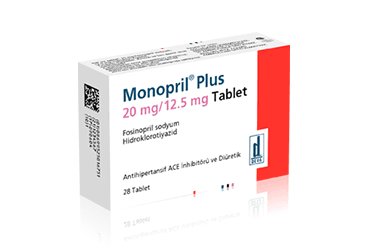 MONOPRIL PLUS 20 MG/12.5 MG TABLET, 28 ADET