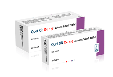 QUET XR 150 MG UZATILMIŞ SALIMLI TABLET,TABLET, 30 ADET