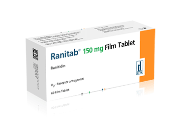 RANITAB 150 MG FİLM KAPLI TABLET, 60 TABLET