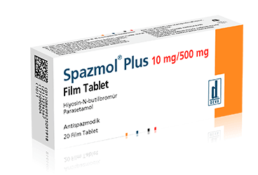 SPAZMOL PLUS 10 MG/500 MG FİLM KAPLI TABLET (20 ADET)
