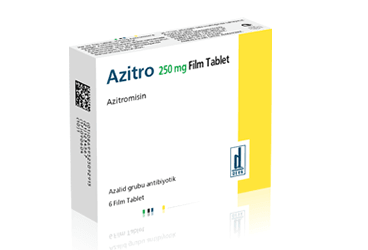 AZITRO 250 MG FILM KAPLI TABLET, 6 ADET