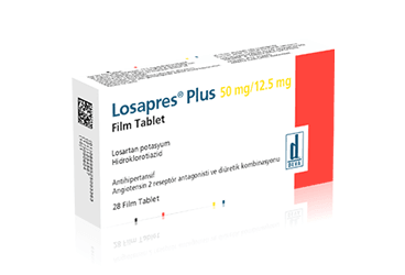 Losapres Plus 50 mg/12.5 mg Film Kaplı Tablet