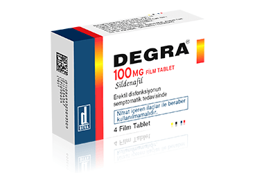 DEGRA 100 MG FILM KAPLI TABLET, 4 ADET