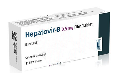 HEPATOVIR-B 0.5 MG FILM KAPLI TABLET, TABLET, 30 ADET