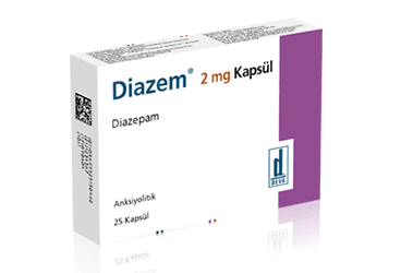 DİAZEM 2 MG KAPSÜL, 25 KAPSÜL