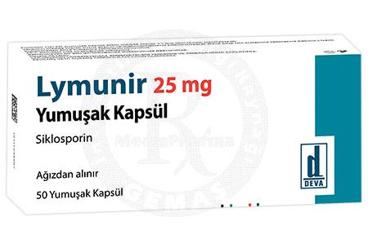 LYMUNİR 25 MG YUMUŞAK KAPSÜL, 50 ADET