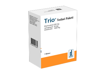 TRIO 1000 MG + 500 MG + 30 MG TEDAVİ PAKETİ, 6X7 ADET