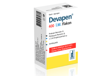 DEVAPEN 400 I.M. ENJEKSİYONLUK ÇÖZELTİ İÇİN TOZ İÇEREN FLAKON, 1 ADET