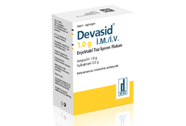 Devasid 1 g/0,5 g IM/IV Enjeksiyonluk Çözelti Hazırlamak İçin Toz ve Çözücü