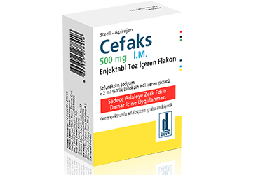 CEFAKS 500 MG I.M. ENJEKSİYONLUK SÜSPANSİYON HAZIRLAMAK İÇİN TOZ VE ÇÖZÜCÜ