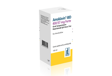 AMOKLAVIN BID 400MG + 57 MG FORTE ORAL SÜSPANSIYON HAZIRLAMAK İÇİN KURU TOZ, 35 ML