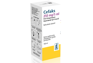 CEFAKS 250 MG/5 ML ORAL SUSPANSIYON HAZIRLAMAK ICIN GRANUL, 100 ML