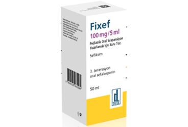 FIXEF 100 MG/5 ML PEDIATRIK ORAL SUSPANSIYON HAZIRLAMAK İÇİN KURU TOZ, 50 ML