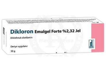 DİKLORON EMULGEL FORTE %2.32 JEL, 50 G