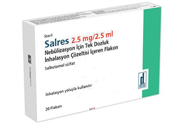 SALRES 2.5 MG/2.5 ML NEBÜLIZASYON IÇIN TEK DOZLUK INHALASYON ÇÖZELTISI IÇEREN FLAKON, 20 ADET
