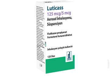 LUTİCASS 125 MCG/5 MCG AEROSOL İNHALASYONU, SÜSPANSİYON, 120 DOZ