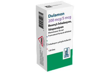 DULAMON 200 MCG/5 MCG BASINÇLI İNHALASYON, SÜSPANSİYON, 120 DOZ