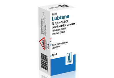 LUBTANE %0,4 + %0,3 LUBRİKANT GÖZ DAMLASI, ÇÖZELTİ, 1 ADET, 10 ML