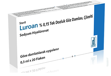 LUROAN % 0.15 TEK DOZLUK GÖZ DAMLASI, ÇÖZELTİ,20 FLAKON