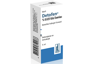 DETOFEN %0.025 GÖZ DAMLASI, ÇÖZELTİ, 5 ML