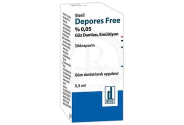 DEPORES FREE %0.05 GÖZ DAMLASI, EMÜLSİYON, 1 ADET