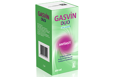 GASVIN DUO 500 MG + 213 MG + 325 MG/10 ML ORAL SÜSPANSİYON, 200 ML
