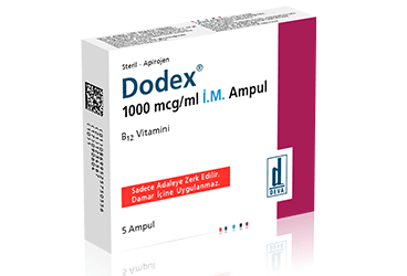 DODEX 1000 MCG/ML I.M. ENJEKSİYONLUK ÇÖZELTİ İÇERENAMPUL 5 AMPUL