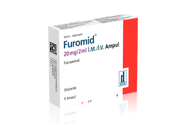 FUROMID 20 MG/2 ML I.M./I.V. ENJEKSİYONLUK ÇÖZELTİ İÇERENAMPUL, 5 ADET
