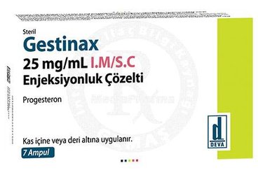 Gestinax 25 mg/mL I.M./S.Cc Enjeksiyonluk Çözelti (7 Adet)
