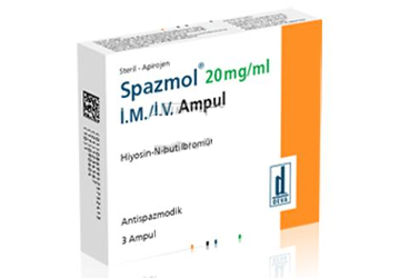 SPAZMOL 20 MG/ML I.M./I.V./S.C. ENJEKSİYONLUK ÇÖZELTİ İÇEREN AMPUL, 3 AMPUL