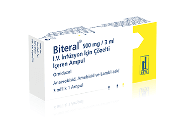 BITERAL 500 MG/ 3 ML INFÜZYON İÇİN COZELTİ ICEREN AMPUL, 1 ADET