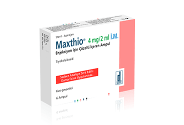 MAXTHİO 4MG/2ML I.M. ENJEKSİYONLUK ÇÖZELTİ, 6 ADET