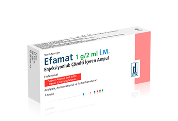 EFAMAT 1 G/2 ML IM ENJEKSİYONLUK ÇÖZELTİ İÇEREN AMPUL, 1 ADET