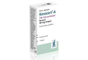 KENACORT-A 40 MG DEĞİŞTİRİLMİŞ SALIMLI I.M./ İNTRAARTİKÜLER ENJEKSİYONLUK SÜSPANSİYON, 1 AMPUL