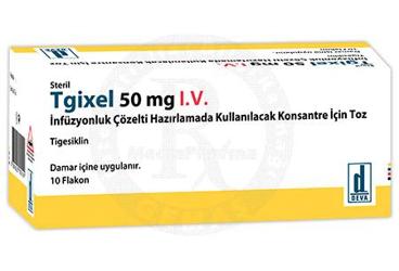 TGİXEL 50 MG I.V. İNFÜZYONLUK ÇÖZELTİ HAZIRLAMADA KULLANILACAK KONSANTRE İÇİN TOZ , 10 ADET