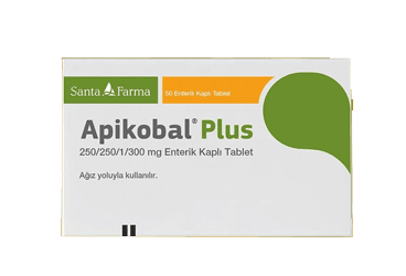 APIKOBAL PLUS 250/250/1/300 MG ENTERIK KAPLI TABLET, 50 ADET