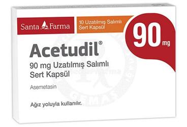 Acetudil 90 mg Uzatılmış Salımlı Sert Kapsül, 10 ADET