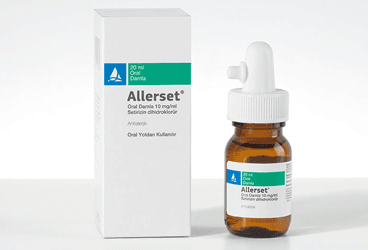 ALLERSET 10 MG/ML ORAL DAMLA, ÇÖZELTİ, 20 ML