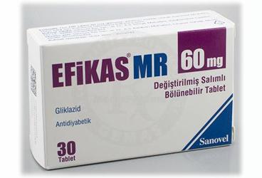 EFIKAS MR 60 MG DEĞIŞTIRILMIŞ SALIMLI BÖLÜNEBILIR TABLET ,TABLET, 30 ADET