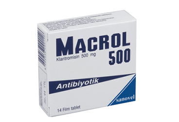 MACROL 500 MG FILM KAPLI TABLET, 14 TABLET