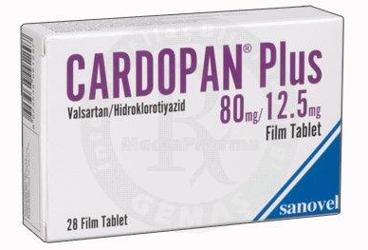 CARDOPAN PLUS 80/12.5 MG FILM TABLET, 28 TABLET