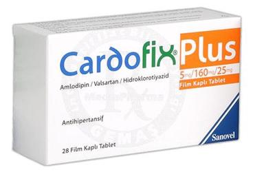 CARDOFIX PLUS 5 MG/160 MG/25 MG FILM KAPLI TABLET ,FILM KAPLI TABLET, 28 ADET
