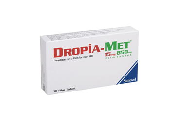 DROPIA-MET 15/850 MG FILM TABLET, 60 ADET