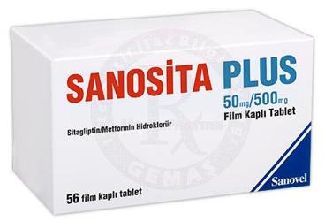 SANOSİTA PLUS 50 MG/500 MG FİLM KAPLI TABLET, 56 ADET