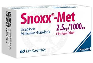 SNOXX-MET 2,5 MG/1000 MG FİLM KAPLI TABLET, 60 ADET